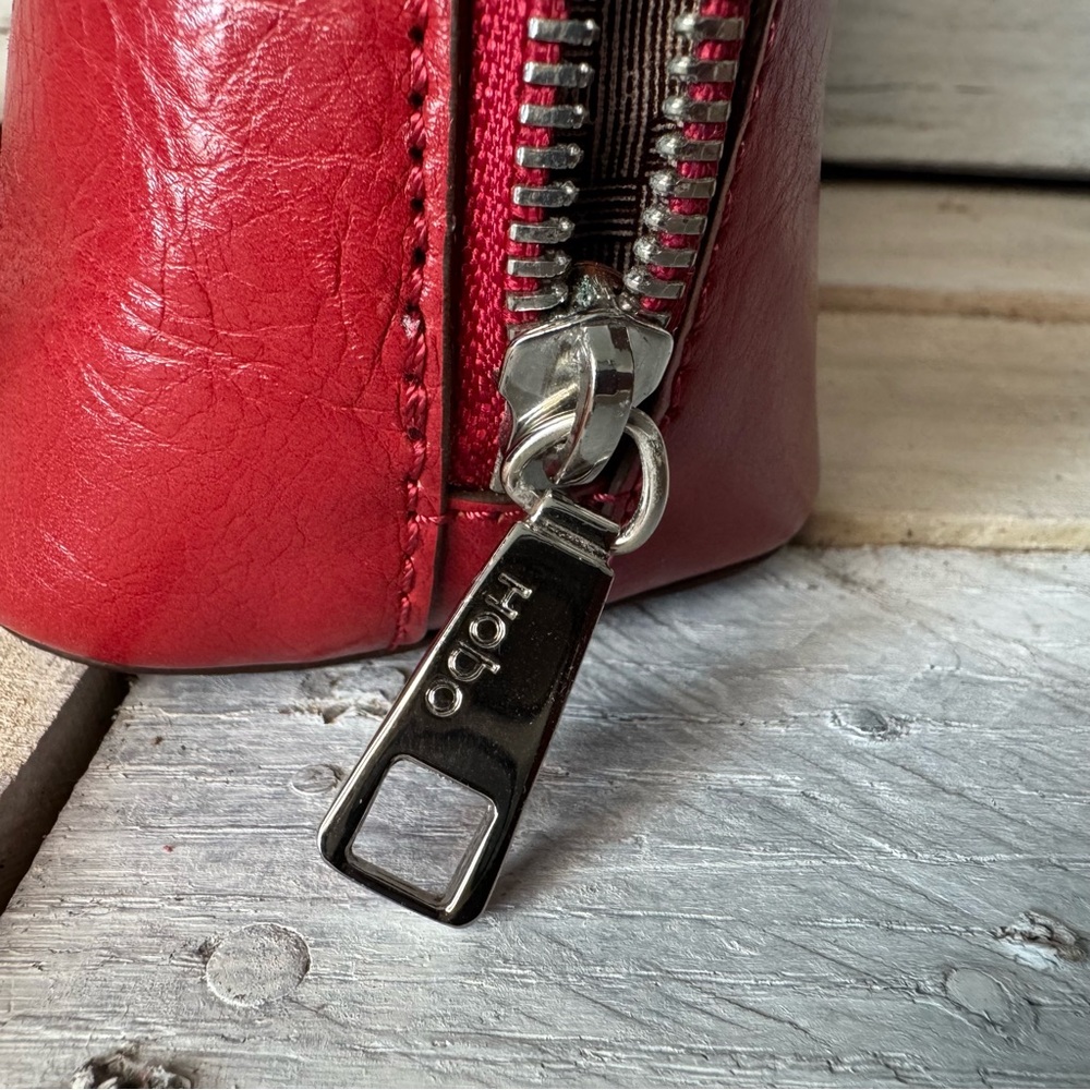 HOBO Red Leather Crossbody Bag - Picture 9 of 10
